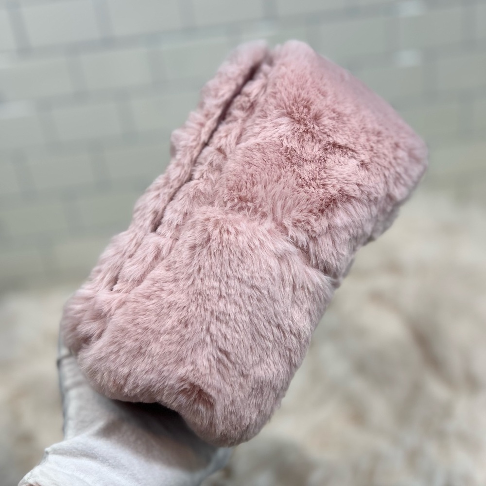 Versace Pink Virtus Faux Fur Crossbody Bag - Picture 8 of 12